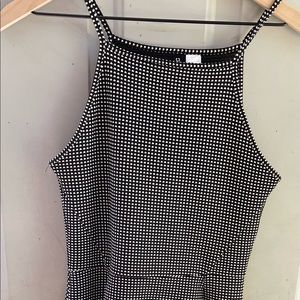 H&M DIVIDED BLACK & WHITE DRESS LIKE NEW SIZE 8
